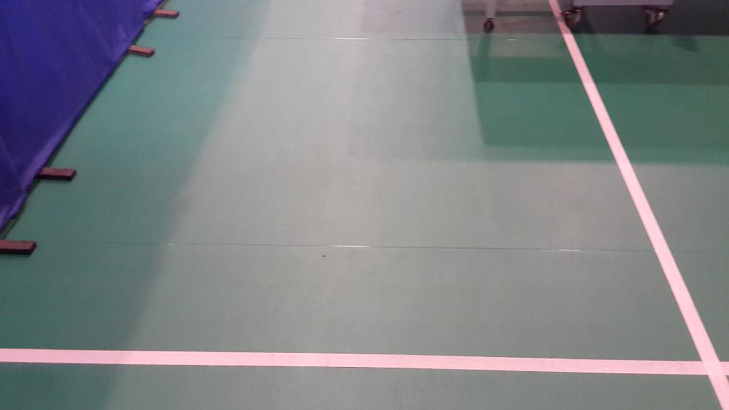 邯峰发电厂铺设羽毛球运动地板案例