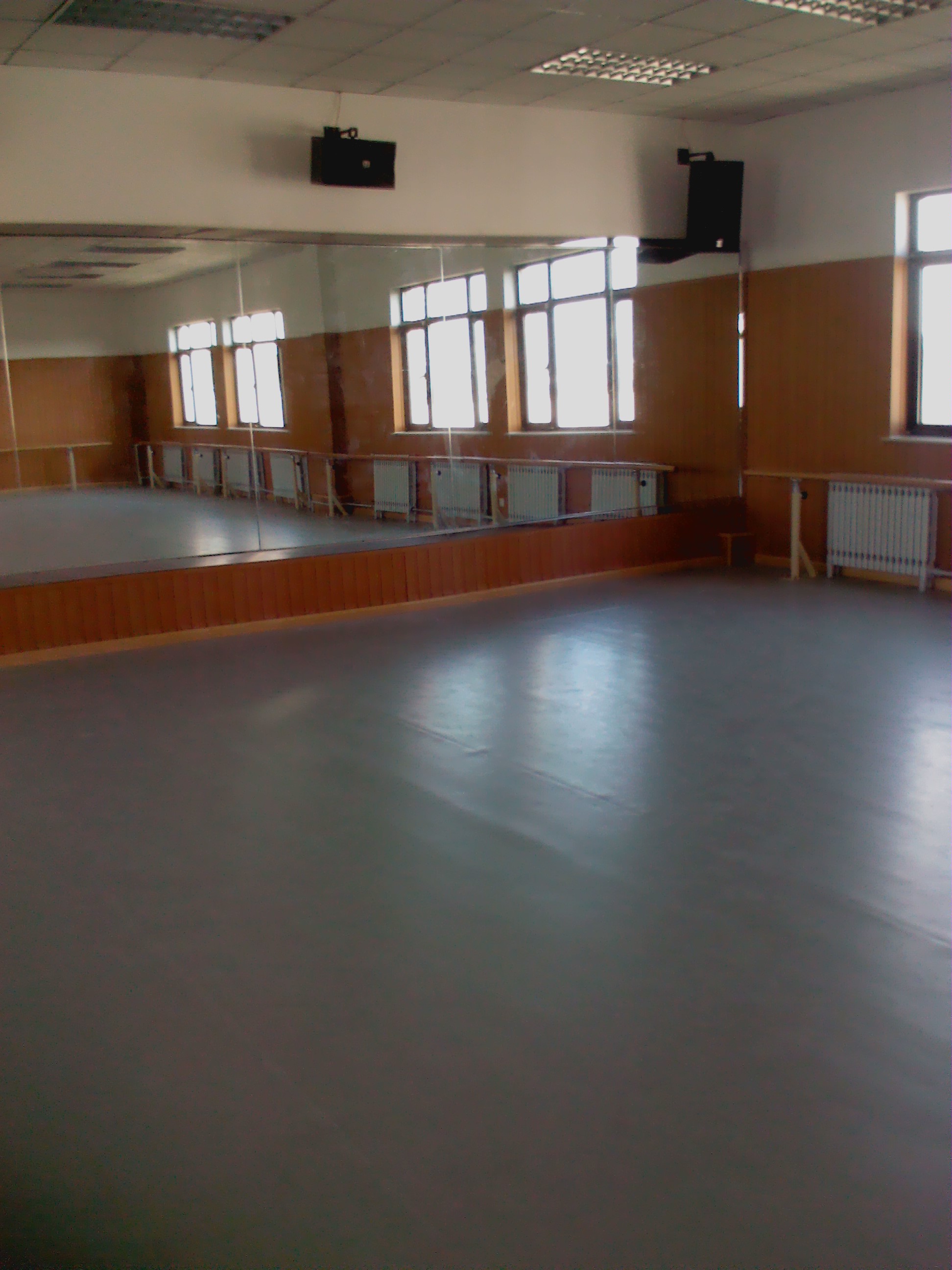 唐山师范学院舞蹈教室地胶铺设